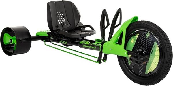 Huffy Green Machine 16-inch Drift Trike, Sleek Ergonomic Design