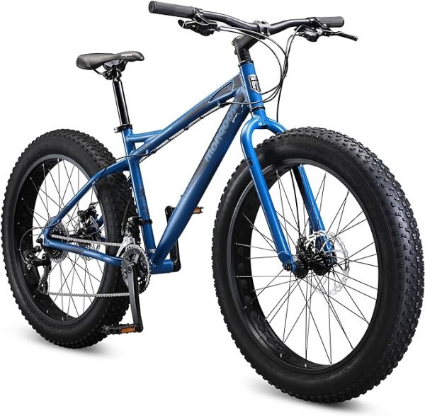 Mongoose Juneau Men and Womens Fat Tire Mountain Bike