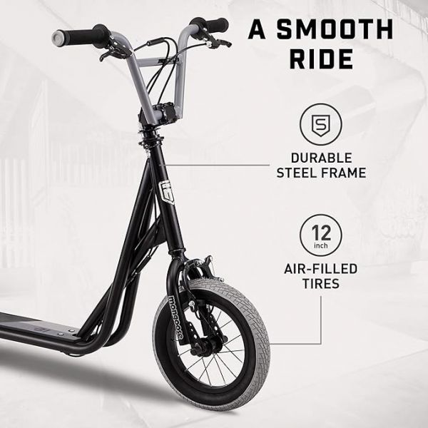 Mongoose Trace Air Youth/Adult Scooter, Non-Folding Design