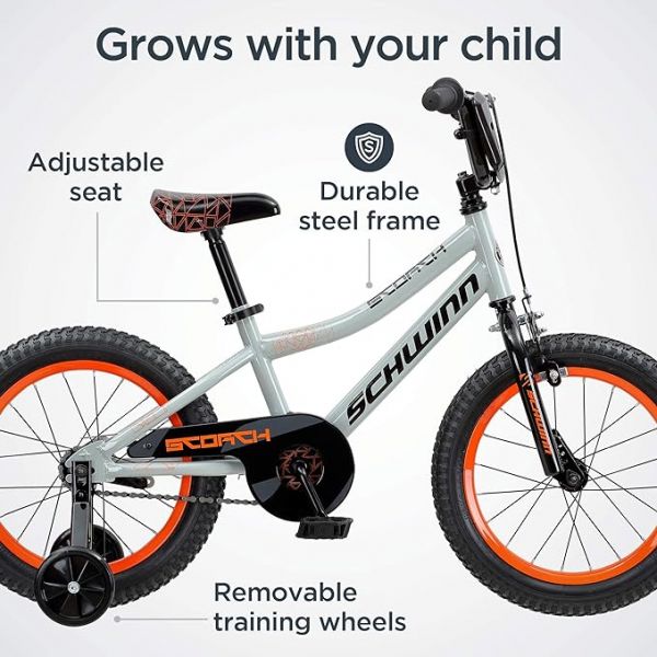 Schwinn Scorch BMX Style Kids Bike, For Boys and Girls Ages 3-7 Years