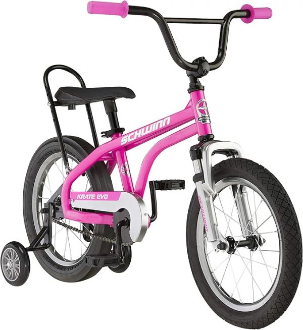 Schwinn Krate EVO Kids Bike for Boys and Girls Ages 3-5 Years, 16-Inch Wheels