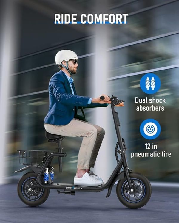 URBANMAX C1 Electric Scooter with Seat